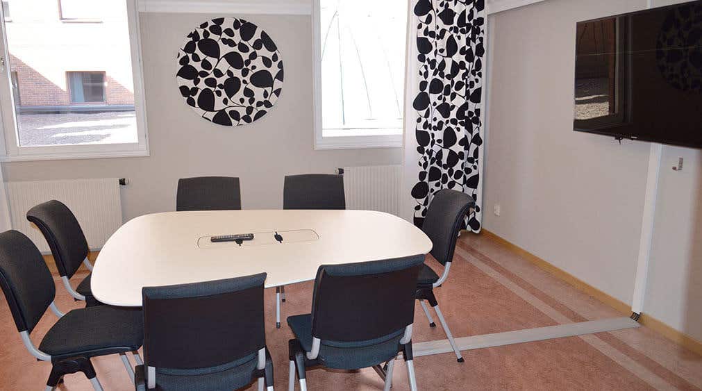 Møderum Seks med plads til otte personer på Quality Hotel Galaxen i Borlänge